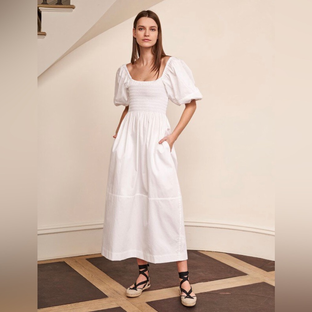 NWT La Ligne Daisy dress XS white